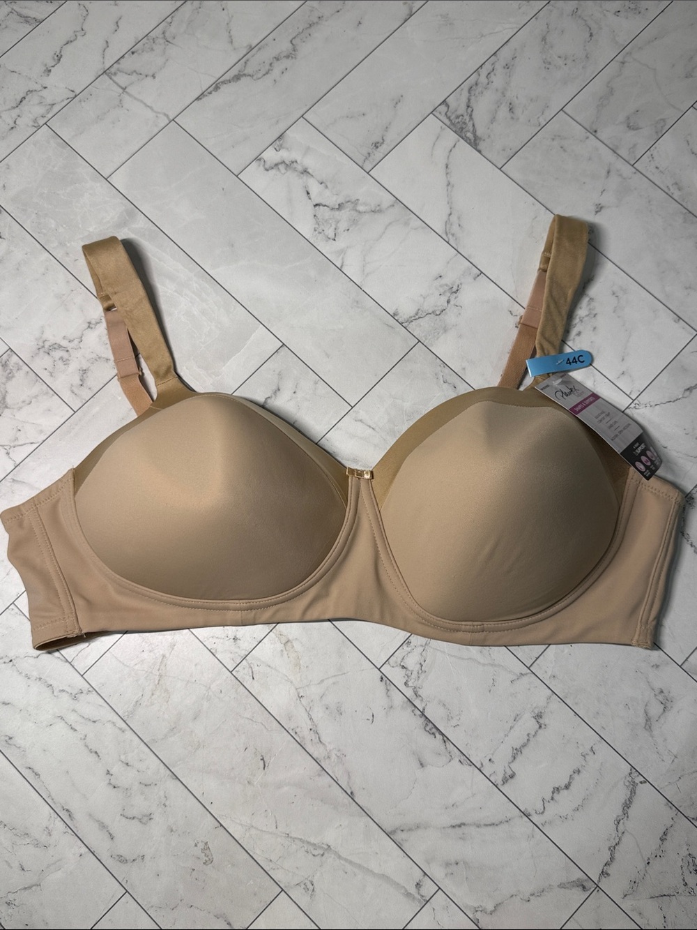 NWT Playtex Secrets Wirefree Shaping Supporting Bra Cream 44C